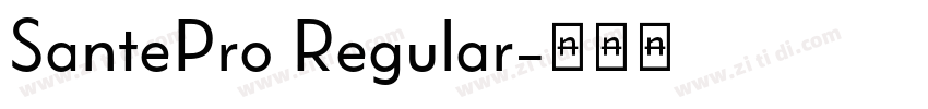 SantePro Regular字体转换